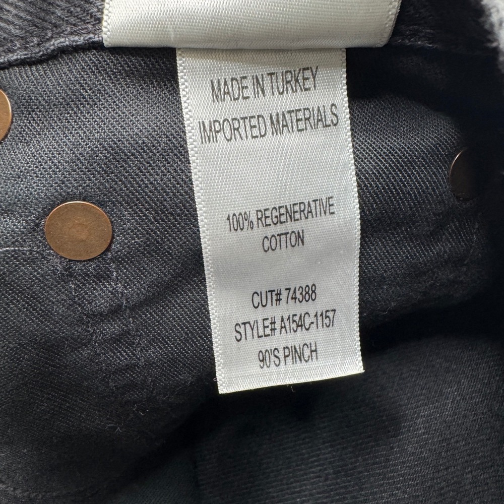 Agolde Jeans Womens 25 Blue 90s Pinch Waist High Rise Straight Button Fly Black - Picture 5 of 14